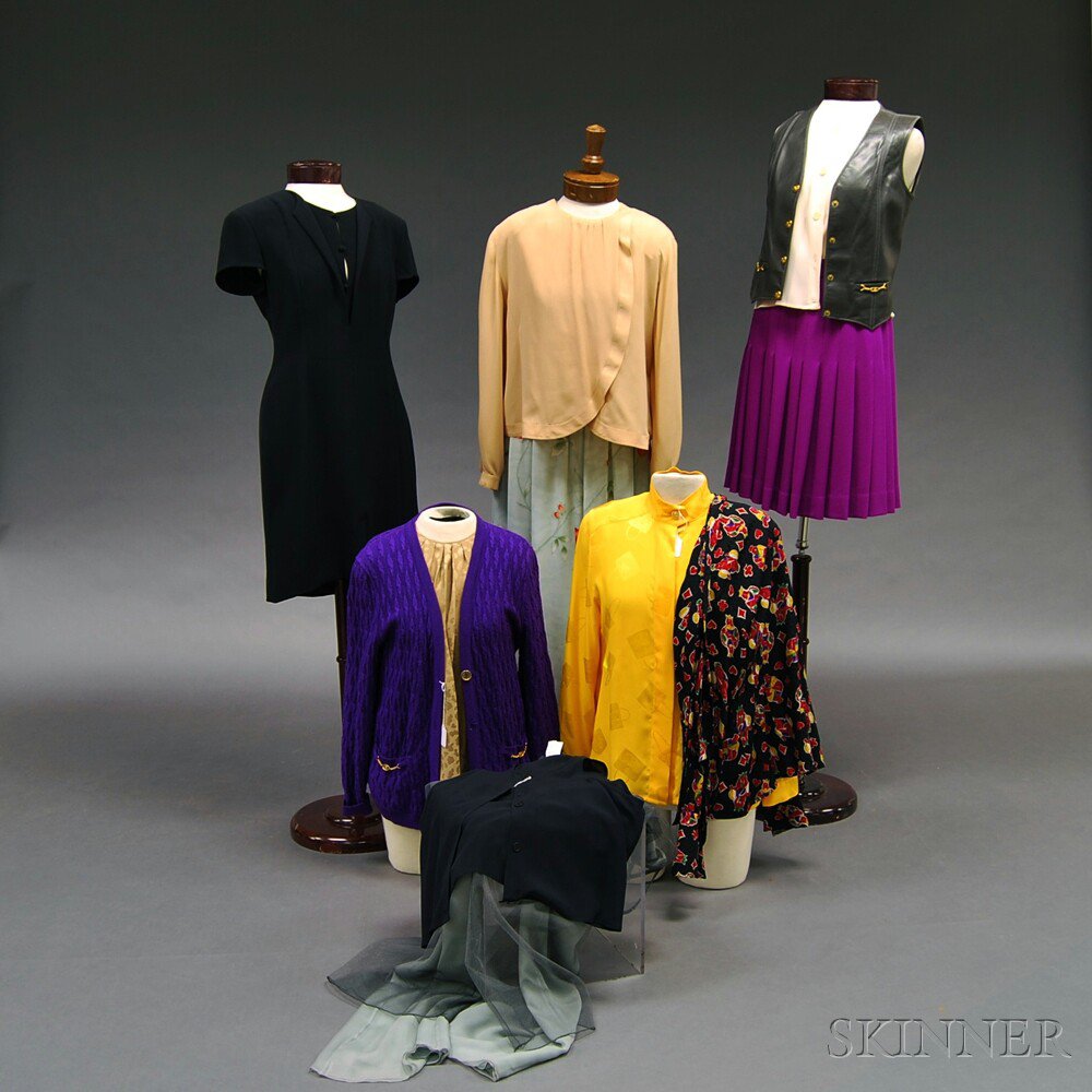 Appraisal: Group of Celine and Giorgio Armani Lady's Fashions including silk