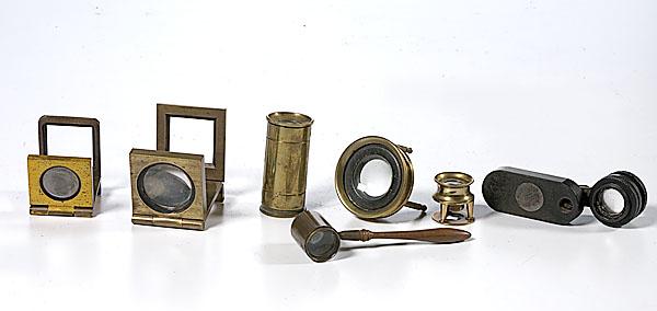 Appraisal: LOT OF TABLE AND POCKET MAGNIFYING GLASSES seven small magnifying