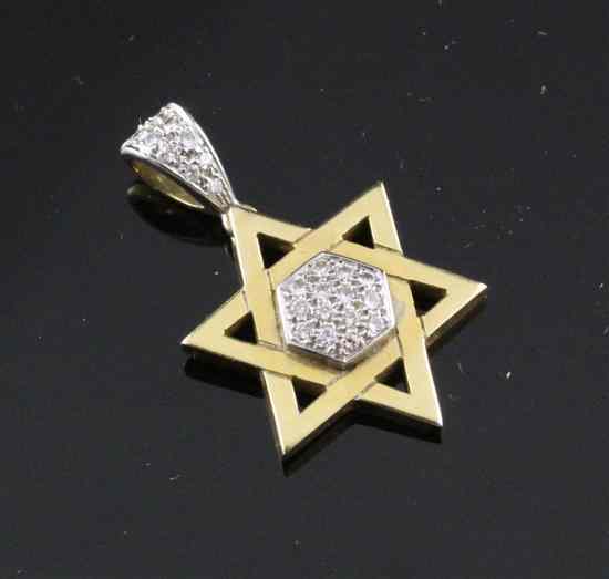 Appraisal: A Theo Fennell ct gold and diamond Star of David