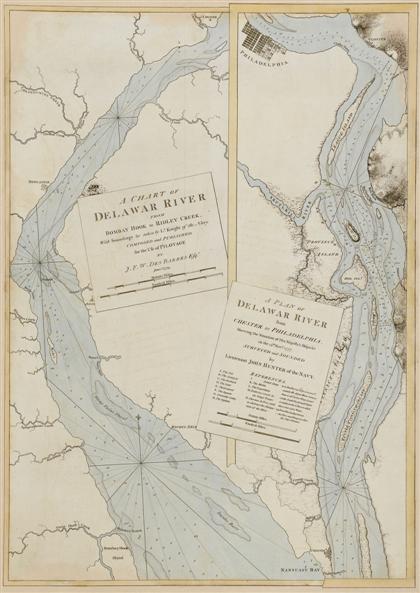 Appraisal: piece Hand-Colored Engraved Map Des Barres J F W A