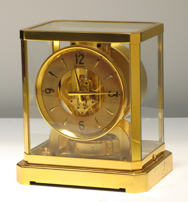 Appraisal: LE COULTRE SWISS ATMOS CLOCK the brass case with removable