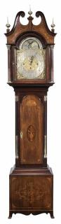 Appraisal: Elliott Marquetry Mounted Tall Case Clock late th century dial