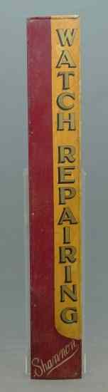 Appraisal: C 's double sided ''Watch Repairing'' trade sign painted on