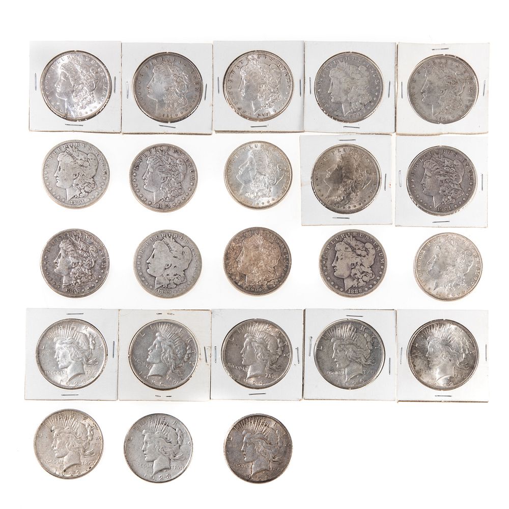 Appraisal: Different Silver Dollars -S VF AG VF -O AU MS