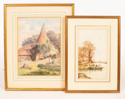 Appraisal: Florence Dawson Oast House at Southborough signed watercolour cm x