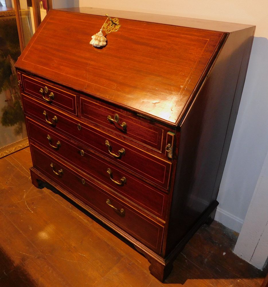 Appraisal: ANTIQUE ENGLISH GEO III INLAID DESK Period English George III