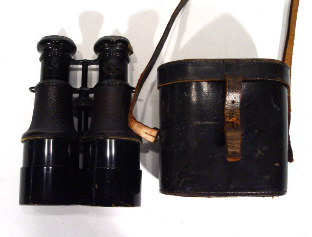 Appraisal: Pair of military navel French binoculars with leather grips in