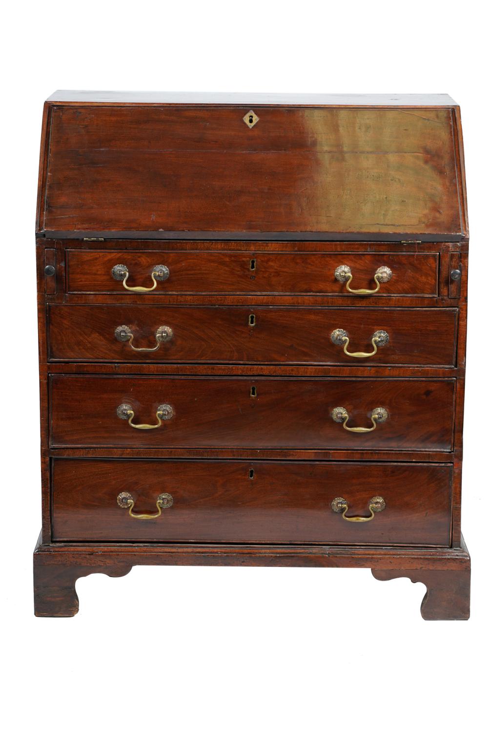 Appraisal: MAHOGANY SLANT FRONT DESKin the George III style Condition