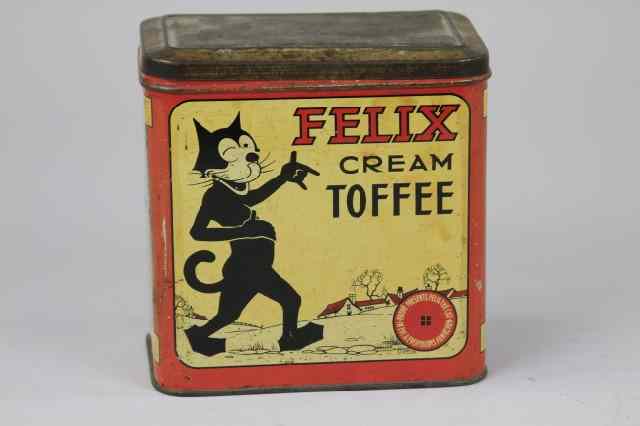 Appraisal: FELIX CREAM TOFFEE TIN R K Confectionery England c Lithographed