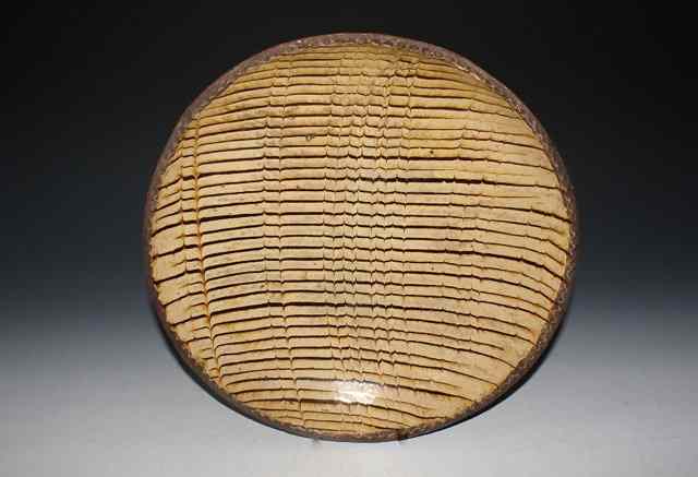 Appraisal: A TH CENTURY SLIPWARE CIRCULAR DISH with pressed edge and