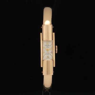 Appraisal: A Ladies' Du Jur Incabloc k Gold Bracelet Watch k