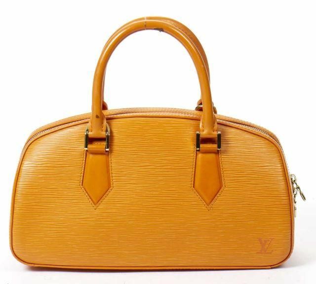 Appraisal: Louis Vuitton Jasmin handbag in Mandarin Epi leather with brass