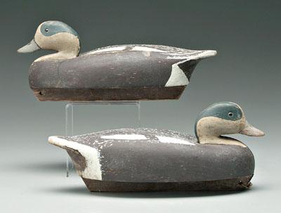 Appraisal: Pair Wildfowler widgeon decoys hollow bodies both with Wildfowler stamps