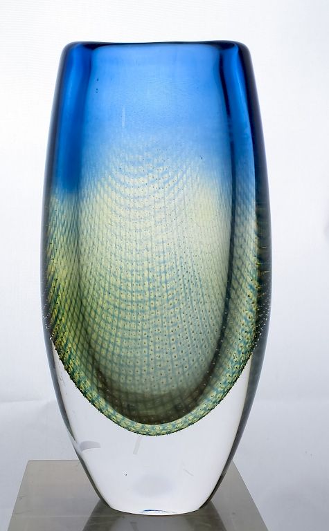 Appraisal: Orrefors Kraka Sven Palmqvist Art Glass Vase Orrefors studio art