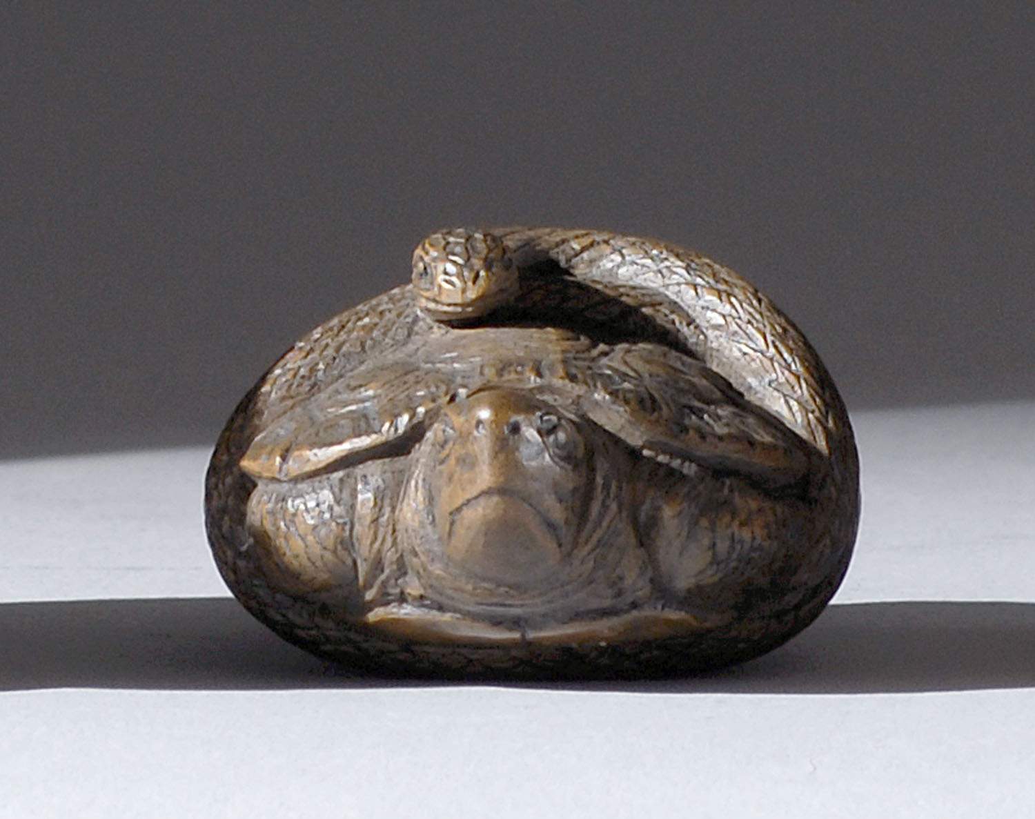 Appraisal: WOOD NETSUKE th CenturyBy Unhodo Masayoshi Depicting a snake wrapped