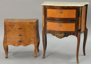 Appraisal: Two small French style stands one with marble top ht