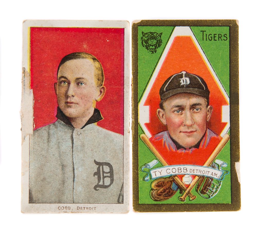 Appraisal: Ty Cobb Piedmont Cigarette Baseball Cards Measures tall x wide