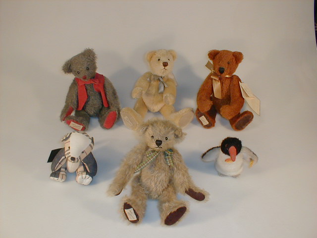 Appraisal: Four Deans Rag Book limited edition teddy bears three with