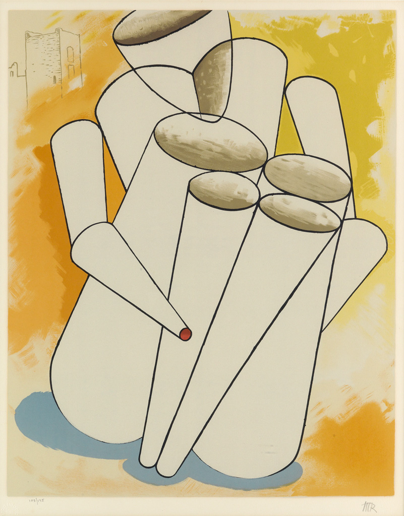 Appraisal: MAN RAY Personnage Color lithograph circa x mm x inches