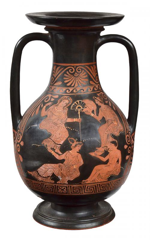 Appraisal: AN APULIAN RED-FIGURE PELIKE CIRCA FOURTH CENTURY B C side