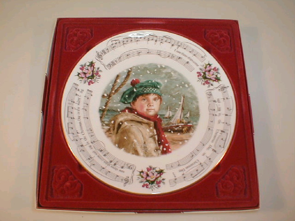 Appraisal: A set of six Royal Doulton Christmas plates printed with