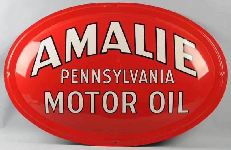 Appraisal: Tin Tin Amalie Motor Oil Sign New old stock with