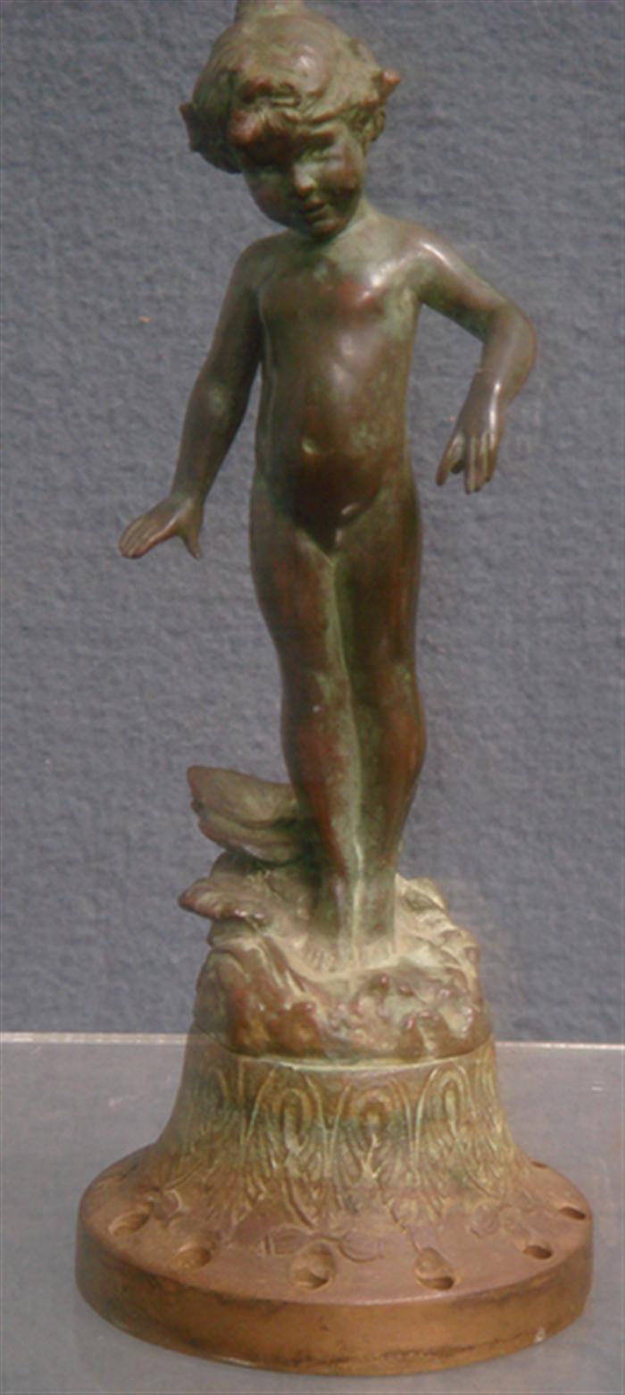 Appraisal: Edward Henry Berge American - 'Lily Pad Girl' bronze by