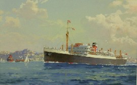 Appraisal: John Charles Allcot - TSMV Sydney Star at Sydney gouache