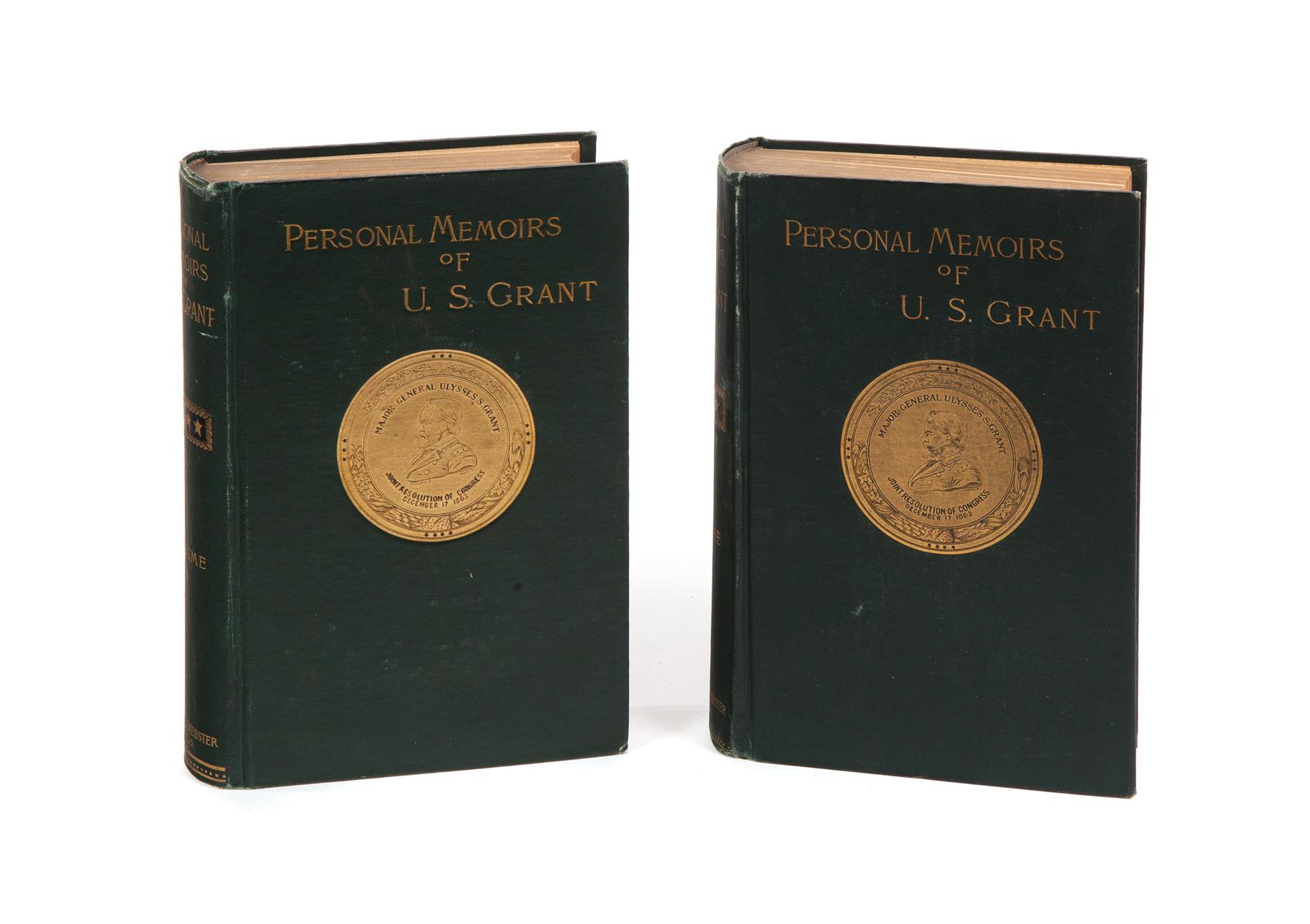 Appraisal: PERSONAL MEMOIRS OF U S GRANT TWO-VOLUME SET American copyright