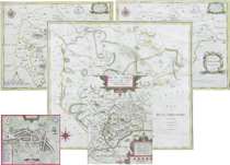 Appraisal: A Lot of Five Antique Maps Two Comitatus Rotelandiae Tabula