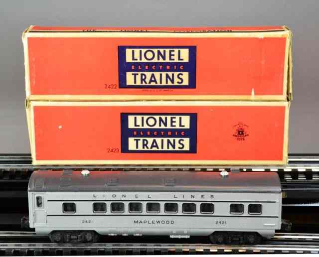 Appraisal: Lionel Passenger Car Set With Grey RoofTo include model No