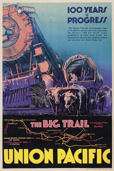 Appraisal: DESIGNER UNKNOWN THE BIG TRAIL UNION PACIFIC x inches The