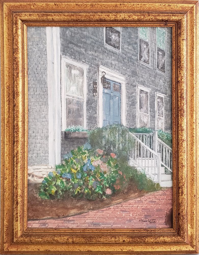 Appraisal: Marcus Goulding Nantucket Oil Painting Orange Street Doorway Marcus Goulding