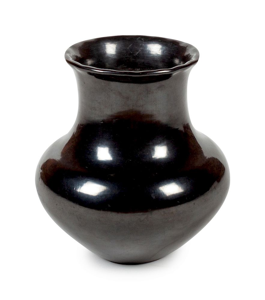 Appraisal: Maria Martinez San Ildefonso - Blackware Jar Maria Martinez San