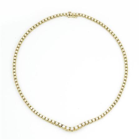 Appraisal: Gold and Diamond Necklace Estimate -