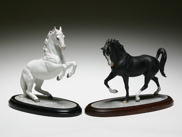 Appraisal: Two Lenox horse figures Arab and Lipizzan Tallest H Good