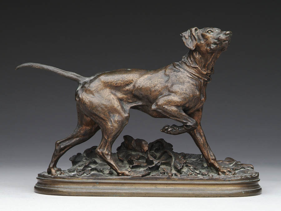 Appraisal: PIERRE JULES MENE French - THE POINTER Well modeled bronze