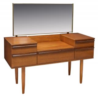 Appraisal: DANISH MID-CENTURY MODERN AVALON TEAKWOOD VANITY Danish mid-century modern teakwood