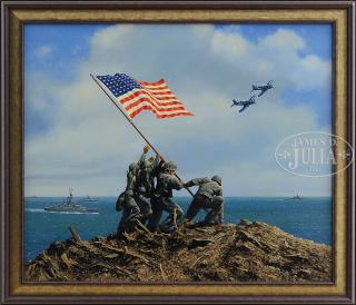 Appraisal: STAN STOKES American th Century FLAG RAISING AT IWO JIMA