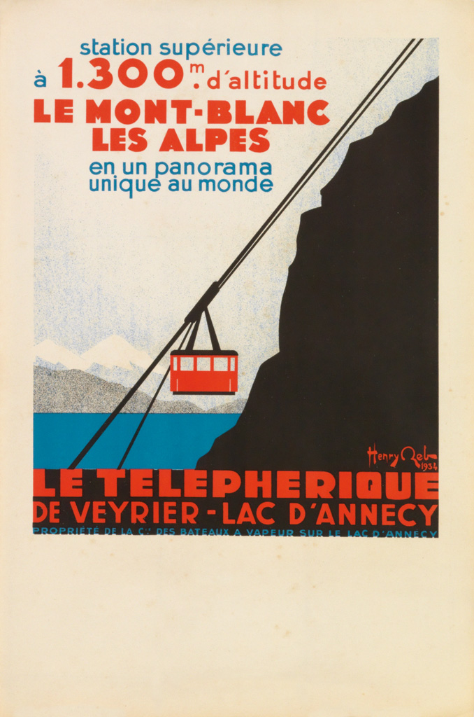 Appraisal: HENRY REB - LE TELEPHERIQUE x inches x cm Condition