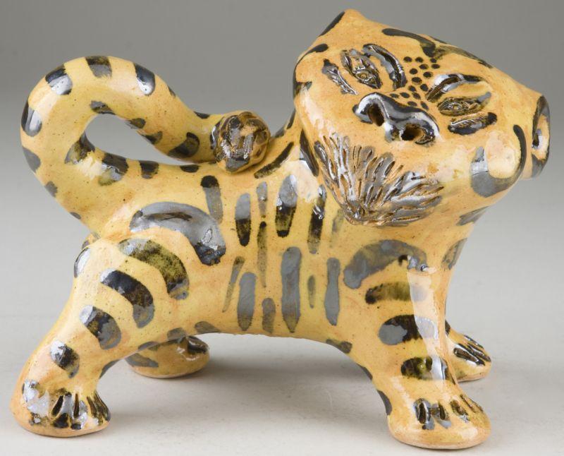 Appraisal: Billy Ray Hussey NC Folk Pottery Lion Cub Figural made