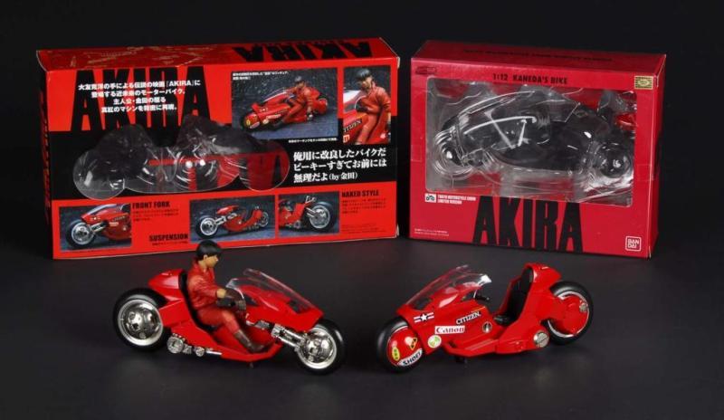 Appraisal: LOT OF Akira Motorcycles Description Japanese Made by Bandai MIB