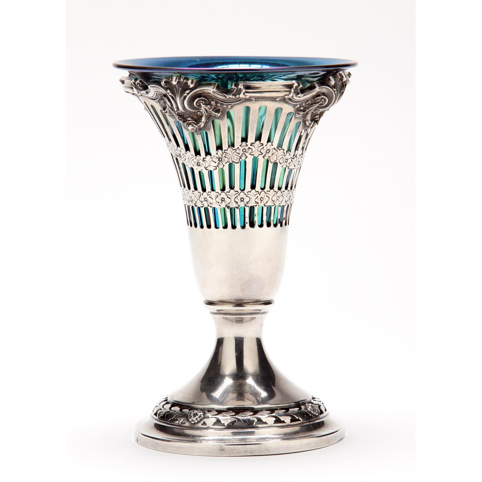 Appraisal: Sterling Silver Vase Made for Tiffany Co in the Neoclassical