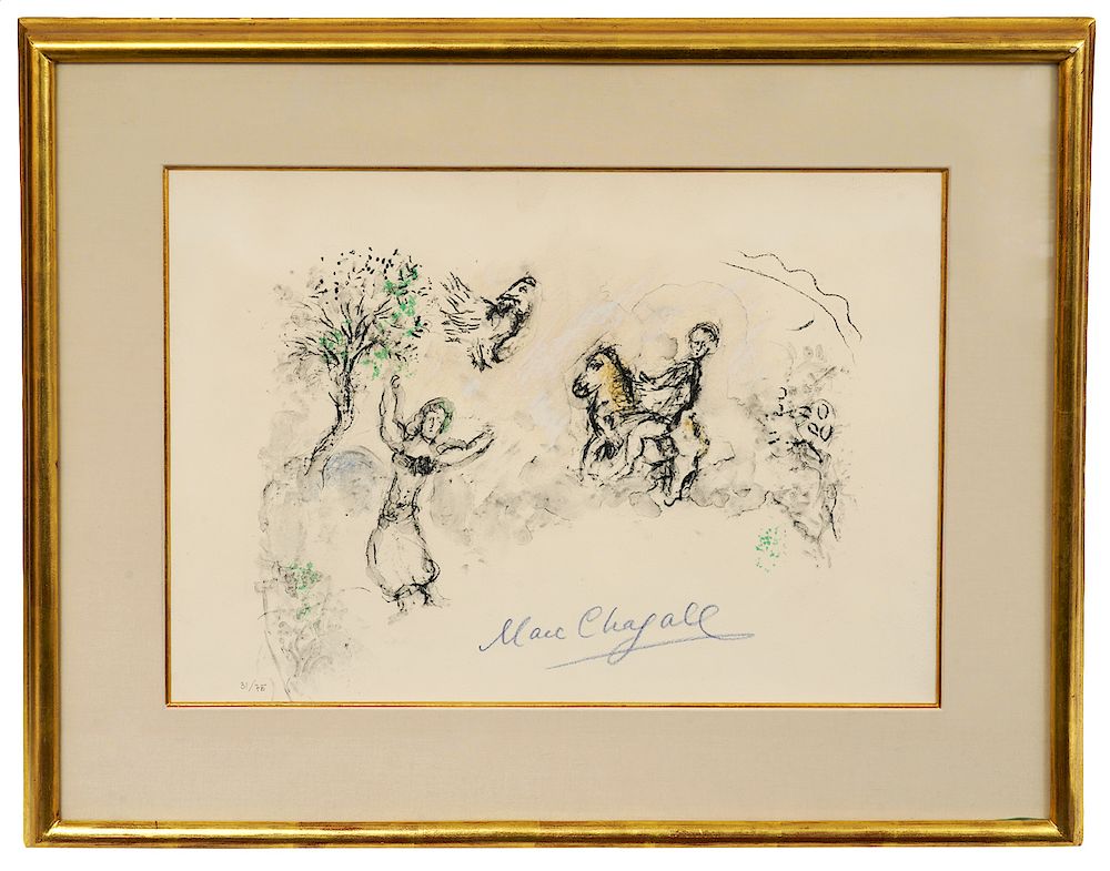 Appraisal: Marc Chagall Lithograph 'In the Land of The Gods' Marc