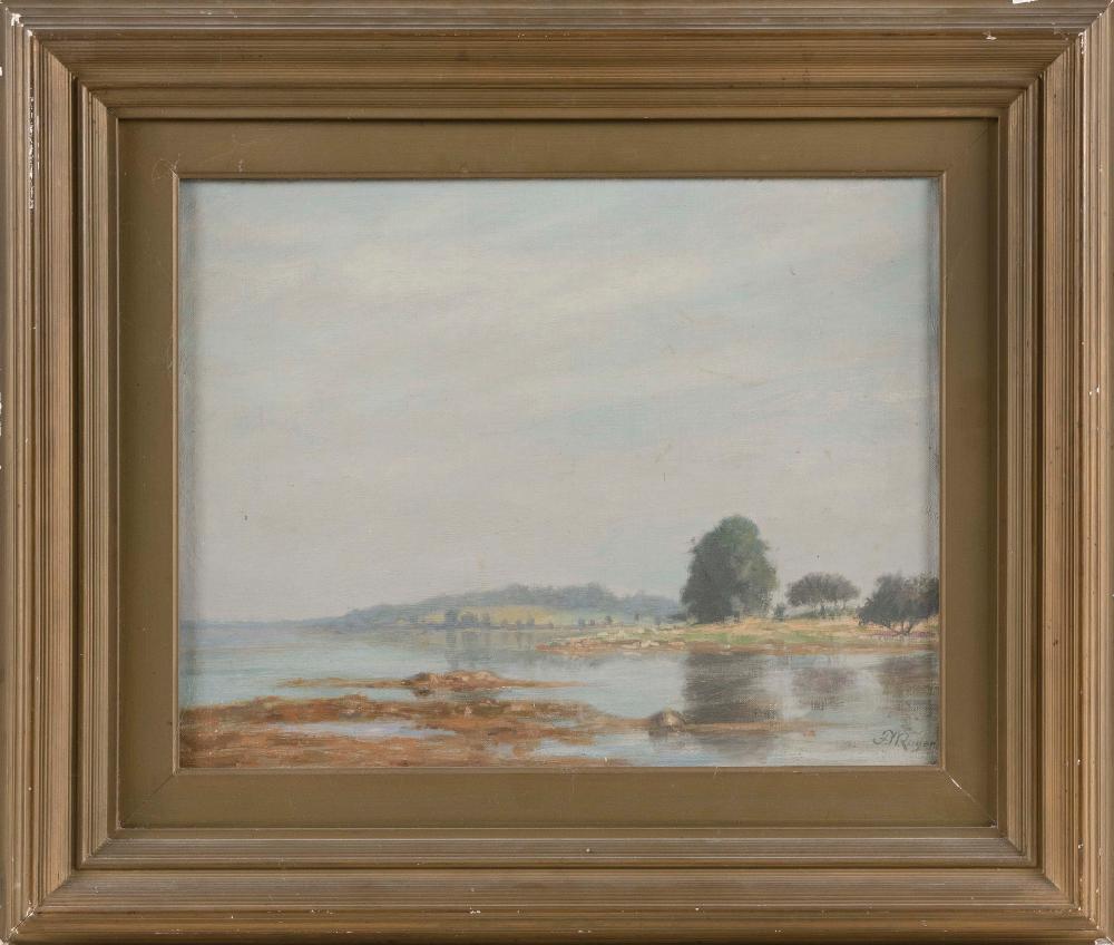 Appraisal: FRANK WHITING ROGERS MASSACHUSETTS - COASTAL MARSH LANDSCAPE OIL ON