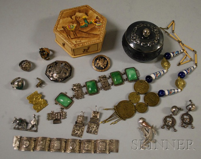 Appraisal: Group of Mostly Peruvian Jewelry including an kt gold and