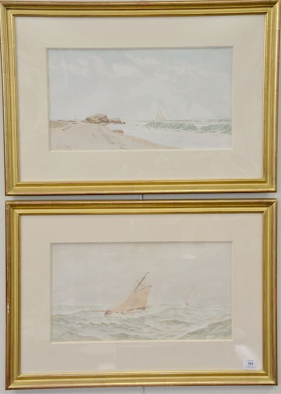 Appraisal: Pair of Frederic Schiller Cozzens - watercolors on paper both