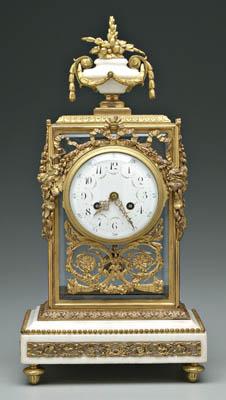 Appraisal: Bronze dor shelf clock Louis XVI style with fine bronze