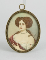 Appraisal: Portrait Miniature of an Unidentified Sitter Signed H F ger