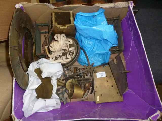 Appraisal: A QUANTITY OF VARIOUS BRASS CLOCK MOVEMENT PLATES clock parts